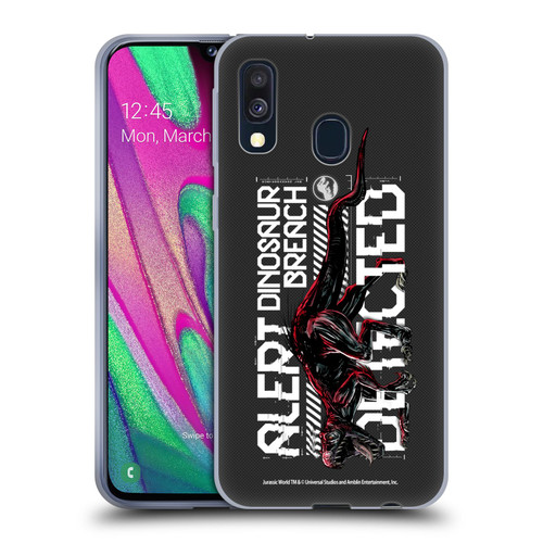 Jurassic World Fallen Kingdom Key Art Dinosaur Breach Soft Gel Case for Samsung Galaxy A40 (2019)