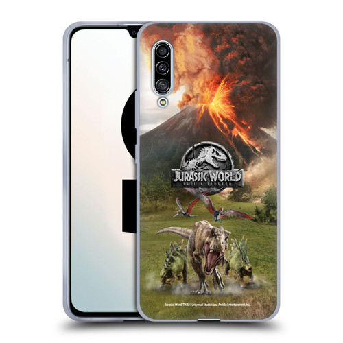 Jurassic World Fallen Kingdom Key Art Dinosaurs Escape Soft Gel Case for Samsung Galaxy A90 5G (2019)