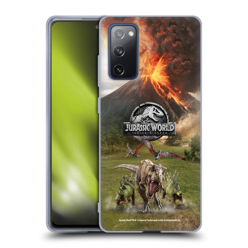 Jurassic World Fallen Kingdom Key Art Dinosaurs Escape Soft Gel Case for Samsung Galaxy S20 FE / 5G