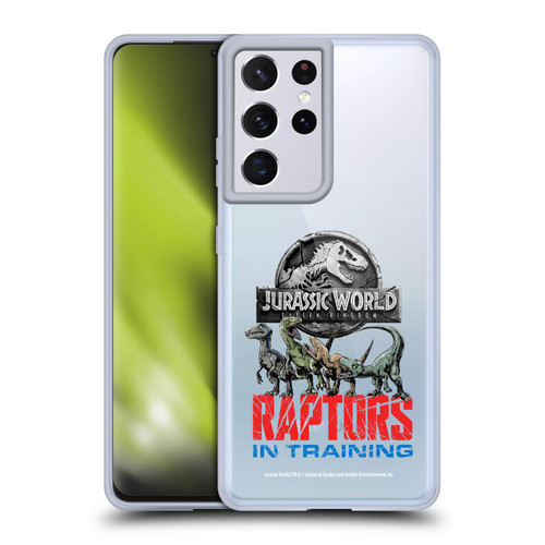Jurassic World Fallen Kingdom Key Art Raptors In Training Soft Gel Case for Samsung Galaxy S21 Ultra 5G