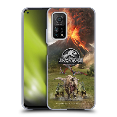Jurassic World Fallen Kingdom Key Art Dinosaurs Escape Soft Gel Case for Xiaomi Mi 10T 5G