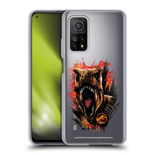 Jurassic World Fallen Kingdom Key Art T-Rex Art Soft Gel Case for Xiaomi Mi 10T 5G