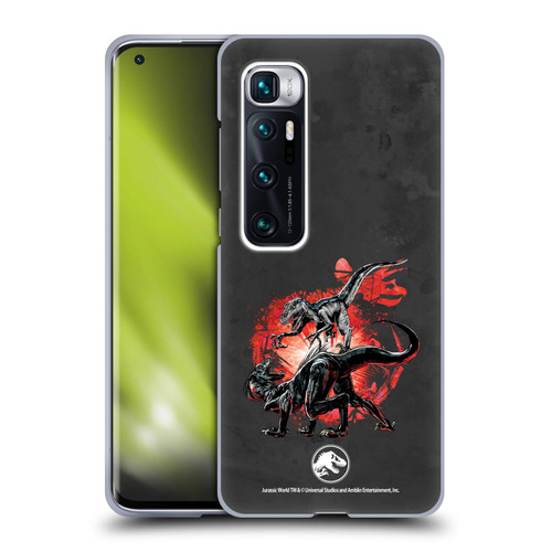 Jurassic World Fallen Kingdom Key Art Raptors Battle Soft Gel Case for Xiaomi Mi 10 Ultra 5G