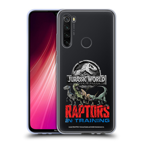 Jurassic World Fallen Kingdom Key Art Raptors In Training Soft Gel Case for Xiaomi Redmi Note 8T