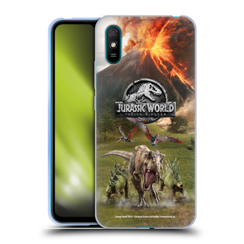 Jurassic World Fallen Kingdom Key Art Dinosaurs Escape Soft Gel Case for Xiaomi Redmi 9A / Redmi 9AT