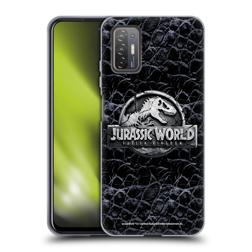 Jurassic World Fallen Kingdom Logo Dinosaur Scale Soft Gel Case for HTC Desire 21 Pro 5G