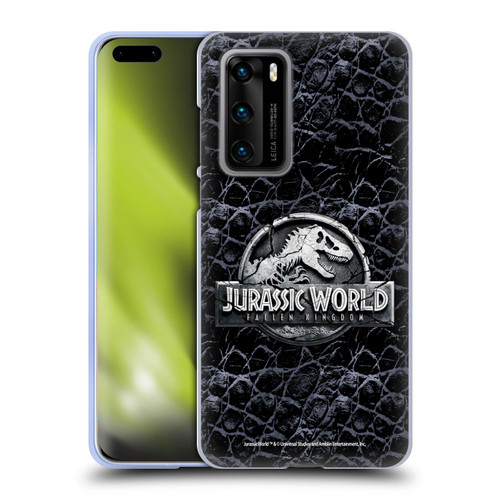 Jurassic World Fallen Kingdom Logo Dinosaur Scale Soft Gel Case for Huawei P40 5G