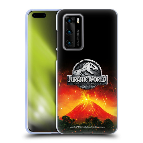Jurassic World Fallen Kingdom Logo Volcano Eruption Soft Gel Case for Huawei P40 5G