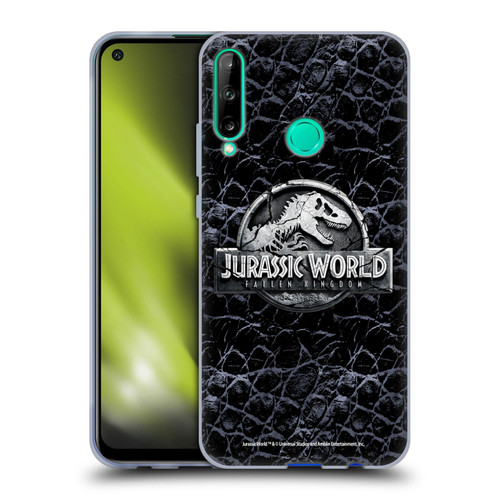 Jurassic World Fallen Kingdom Logo Dinosaur Scale Soft Gel Case for Huawei P40 lite E