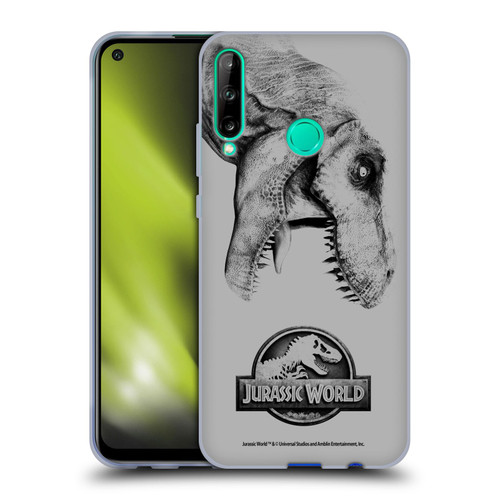 Jurassic World Fallen Kingdom Logo T-Rex Soft Gel Case for Huawei P40 lite E