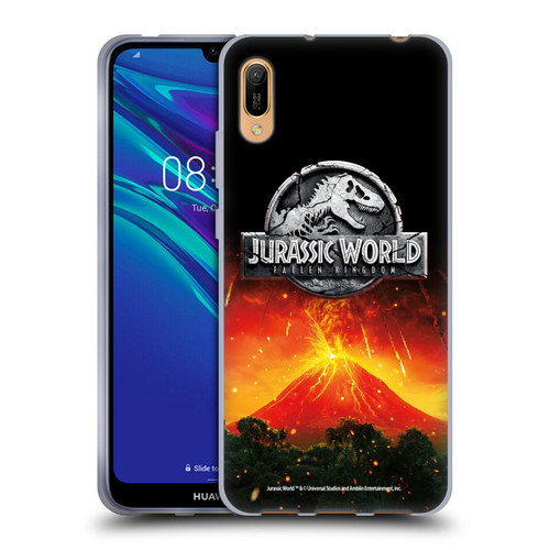 Jurassic World Fallen Kingdom Logo Volcano Eruption Soft Gel Case for Huawei Y6 Pro (2019)