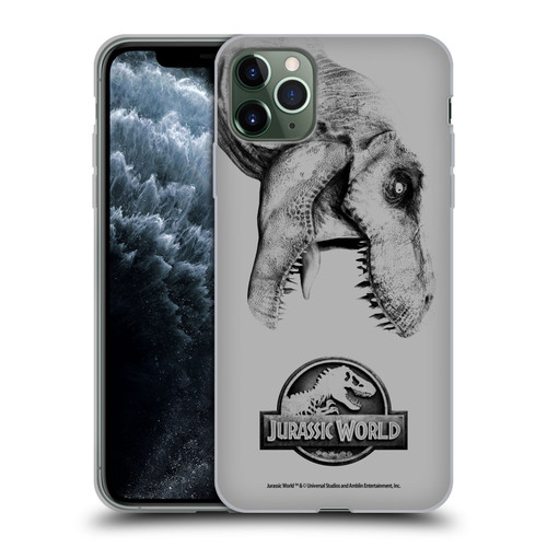 Jurassic World Fallen Kingdom Logo T-Rex Soft Gel Case for Apple iPhone 11 Pro Max