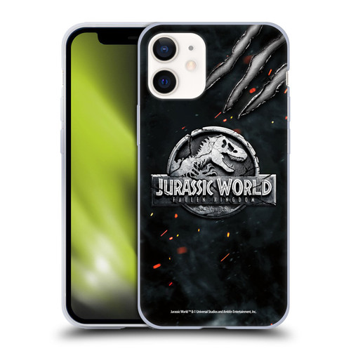 Jurassic World Fallen Kingdom Logo Dinosaur Claw Soft Gel Case for Apple iPhone 12 Mini