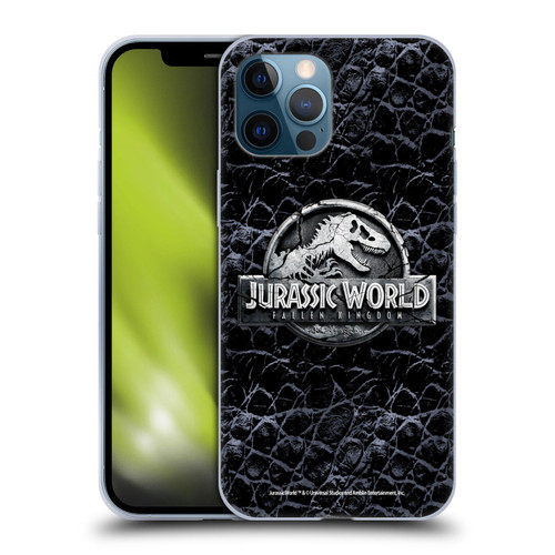 Jurassic World Fallen Kingdom Logo Dinosaur Scale Soft Gel Case for Apple iPhone 12 Pro Max