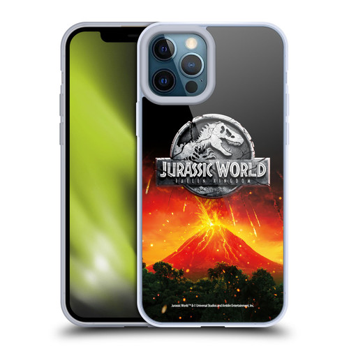 Jurassic World Fallen Kingdom Logo Volcano Eruption Soft Gel Case for Apple iPhone 12 Pro Max