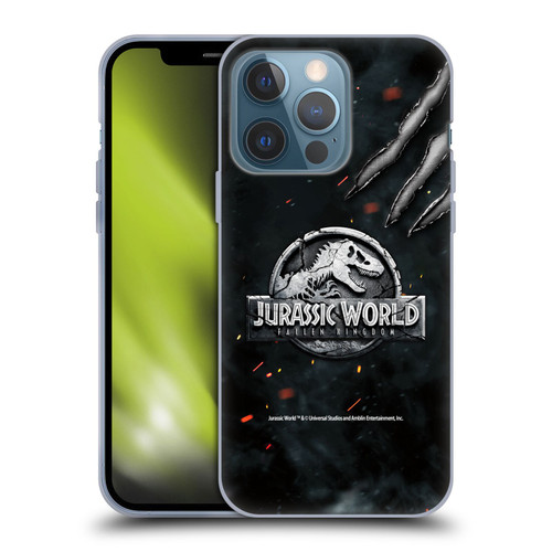 Jurassic World Fallen Kingdom Logo Dinosaur Claw Soft Gel Case for Apple iPhone 13 Pro