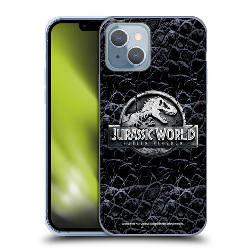 Jurassic World Fallen Kingdom Logo Dinosaur Scale Soft Gel Case for Apple iPhone 14