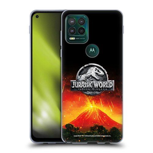 Jurassic World Fallen Kingdom Logo Volcano Eruption Soft Gel Case for Motorola Moto G Stylus 5G 2021