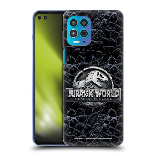 Jurassic World Fallen Kingdom Logo Dinosaur Scale Soft Gel Case for Motorola Moto G100
