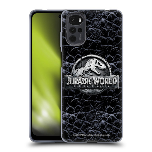 Jurassic World Fallen Kingdom Logo Dinosaur Scale Soft Gel Case for Motorola Moto G22
