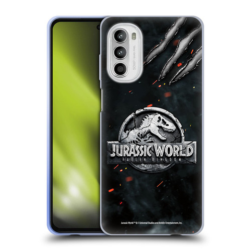 Jurassic World Fallen Kingdom Logo Dinosaur Claw Soft Gel Case for Motorola Moto G52