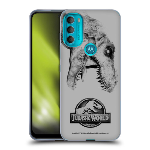 Jurassic World Fallen Kingdom Logo T-Rex Soft Gel Case for Motorola Moto G71 5G