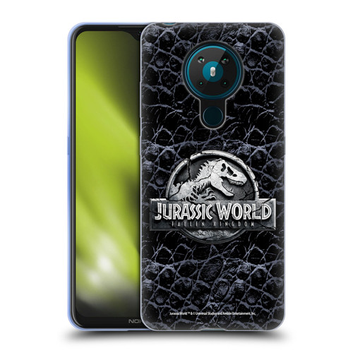 Jurassic World Fallen Kingdom Logo Dinosaur Scale Soft Gel Case for Nokia 5.3