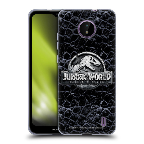 Jurassic World Fallen Kingdom Logo Dinosaur Scale Soft Gel Case for Nokia C10 / C20