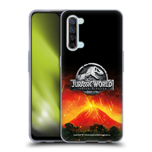 Jurassic World Fallen Kingdom Logo Volcano Eruption Soft Gel Case for OPPO Find X2 Lite 5G