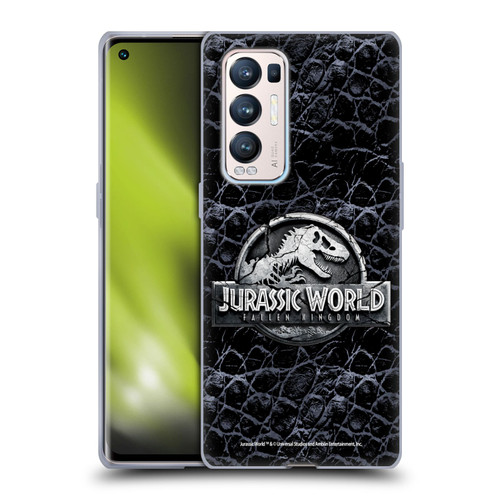 Jurassic World Fallen Kingdom Logo Dinosaur Scale Soft Gel Case for OPPO Find X3 Neo / Reno5 Pro+ 5G