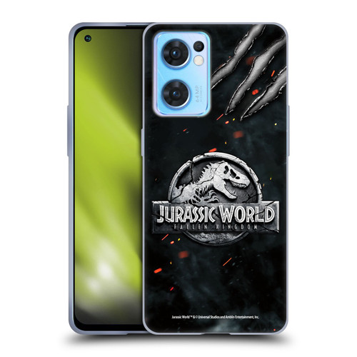Jurassic World Fallen Kingdom Logo Dinosaur Claw Soft Gel Case for OPPO Reno7 5G / Find X5 Lite