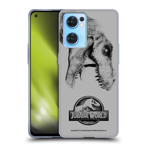 Jurassic World Fallen Kingdom Logo T-Rex Soft Gel Case for OPPO Reno7 5G / Find X5 Lite