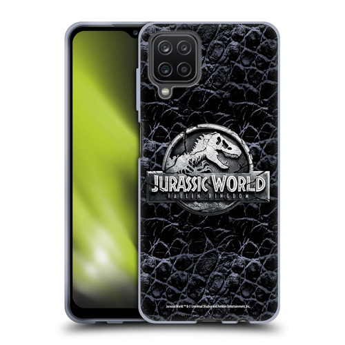 Jurassic World Fallen Kingdom Logo Dinosaur Scale Soft Gel Case for Samsung Galaxy A12 (2020)