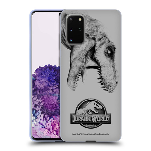 Jurassic World Fallen Kingdom Logo T-Rex Soft Gel Case for Samsung Galaxy S20+ / S20+ 5G