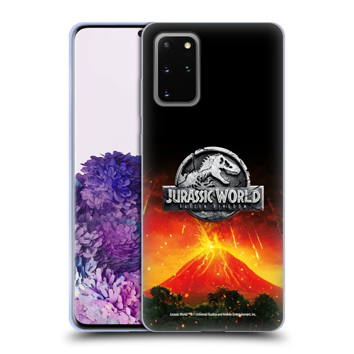 Jurassic World Fallen Kingdom Logo Volcano Eruption Soft Gel Case for Samsung Galaxy S20+ / S20+ 5G