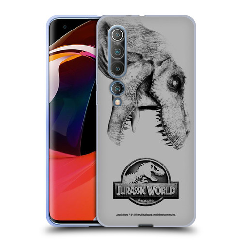 Jurassic World Fallen Kingdom Logo T-Rex Soft Gel Case for Xiaomi Mi 10 5G / Mi 10 Pro 5G