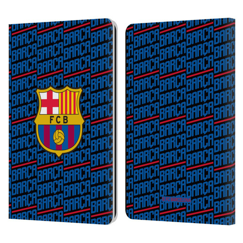 FC Barcelona Crest Patterns Barca Leather Book Wallet Case Cover For Amazon Kindle Paperwhite 1 / 2 / 3