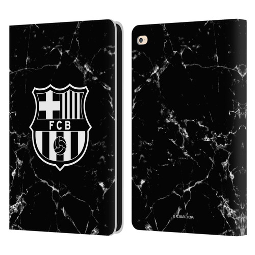 FC Barcelona Crest Patterns Black Marble Leather Book Wallet Case Cover For Apple iPad Air 2 (2014)