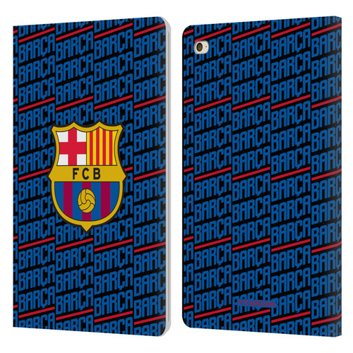 FC Barcelona Crest Patterns Barca Leather Book Wallet Case Cover For Apple iPad mini 4