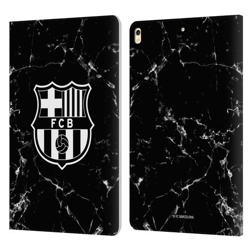 FC Barcelona Crest Patterns Black Marble Leather Book Wallet Case Cover For Apple iPad Pro 10.5 (2017)