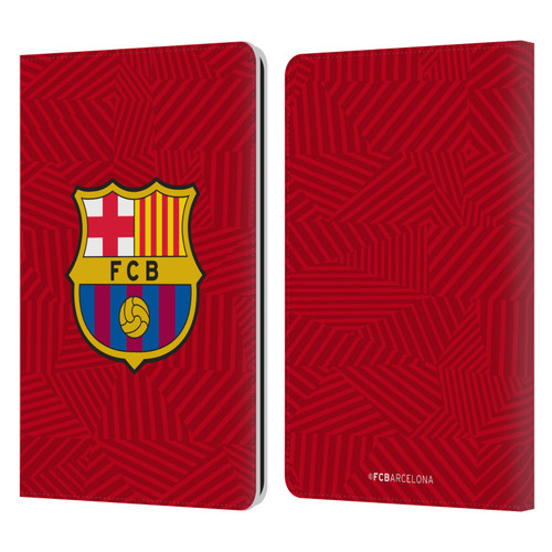 FC Barcelona Crest Red Leather Book Wallet Case Cover For Amazon Kindle Paperwhite 1 / 2 / 3
