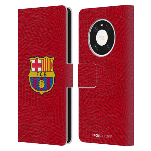 FC Barcelona Crest Red Leather Book Wallet Case Cover For Huawei Mate 40 Pro 5G