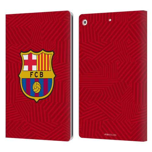 FC Barcelona Crest Red Leather Book Wallet Case Cover For Apple iPad 10.2 2019/2020/2021