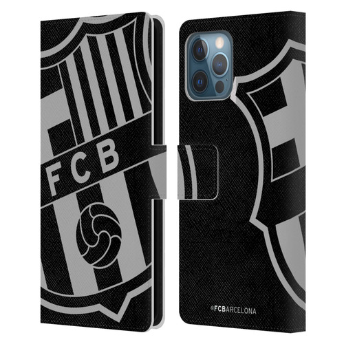 FC Barcelona Crest Oversized Leather Book Wallet Case Cover For Apple iPhone 12 Pro Max