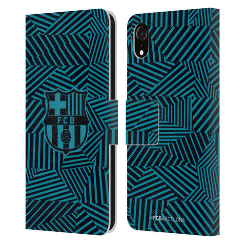 FC Barcelona Crest Black Leather Book Wallet Case Cover For Apple iPhone XR