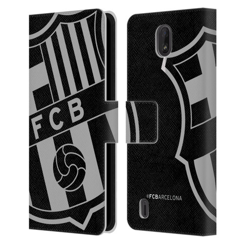FC Barcelona Crest Oversized Leather Book Wallet Case Cover For Nokia C01 Plus/C1 2nd Edition