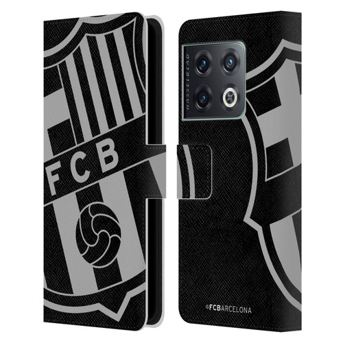 FC Barcelona Crest Oversized Leather Book Wallet Case Cover For OnePlus 10 Pro