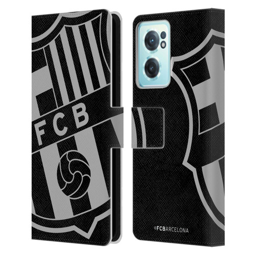 FC Barcelona Crest Oversized Leather Book Wallet Case Cover For OnePlus Nord CE 2 5G