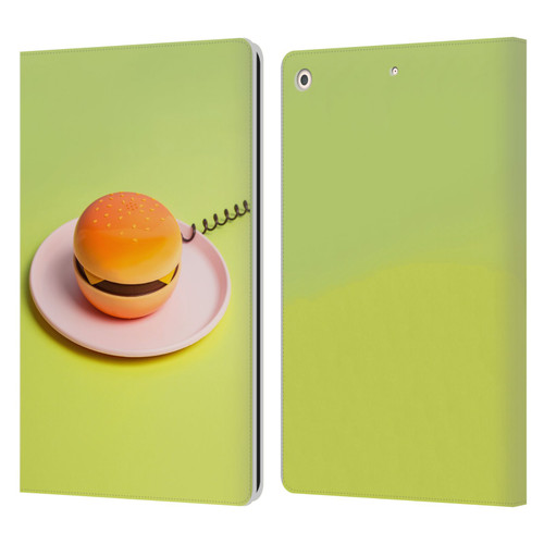 Pepino De Mar Foods Burger Leather Book Wallet Case Cover For Apple iPad 10.2 2019/2020/2021