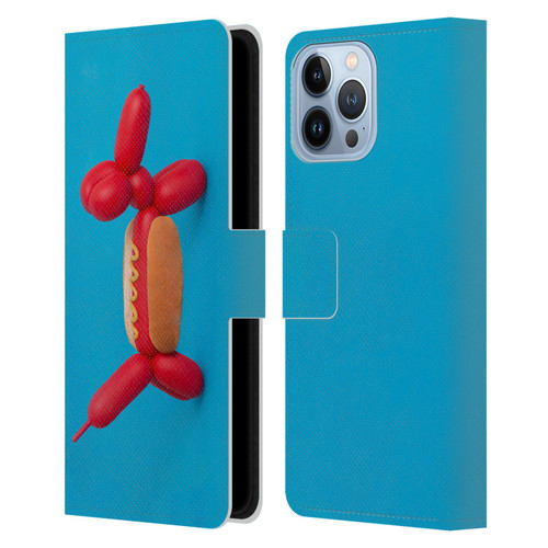 Pepino De Mar Foods Hotdog Leather Book Wallet Case Cover For Apple iPhone 13 Pro Max